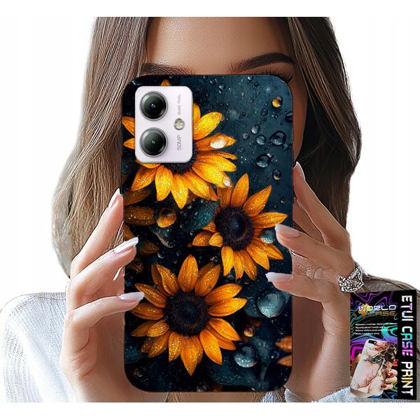 Custodia Per Motorola Moto G54 5G - Girasoli, Girasole, Motivi Floreali-image