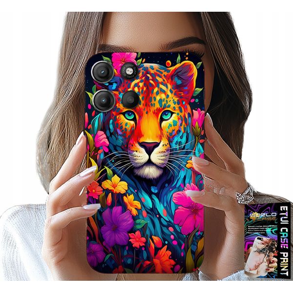 Custodia Per Motorola Edge 60 Pro 5G - Motivi Floreali Tiger Tiger + Foil-image