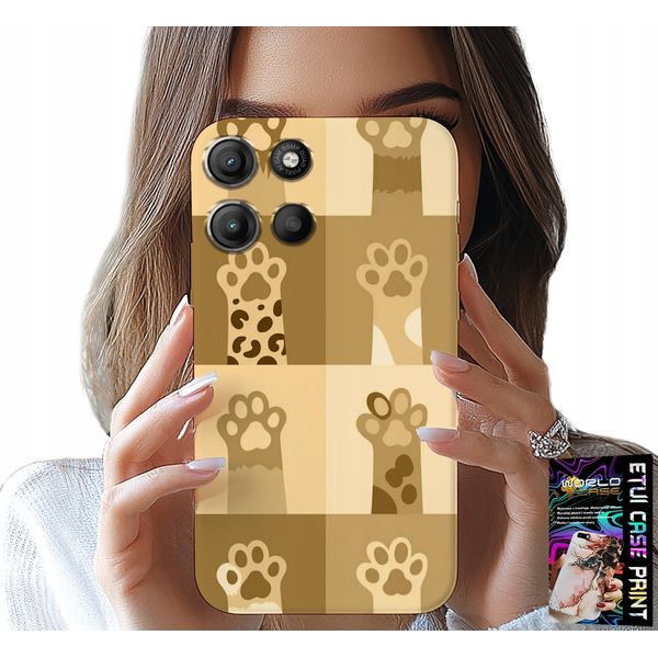 Custodia Per Motorola Moto G15 - Love Cat, Motivi Con Gatti, Zampe Di Gatto-image