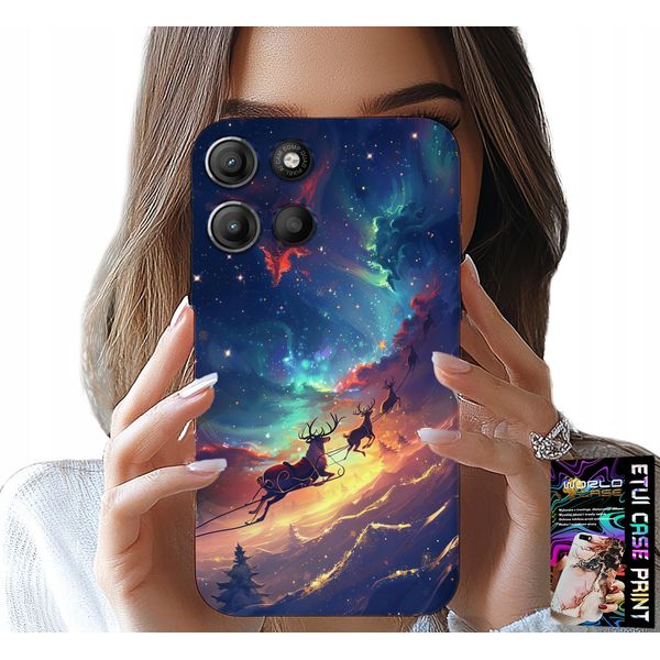 Custodia Per Motorola Moto G15 - Reniferek Dolce Renna Natalizia Motivo-image