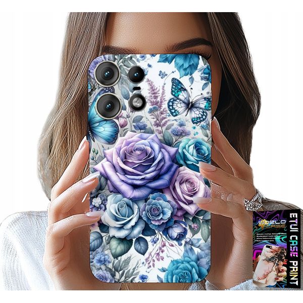 Custodia Per Motorola Edge 50 Pro - Custodia Con Motivi Floreali Blushes + Foil-image