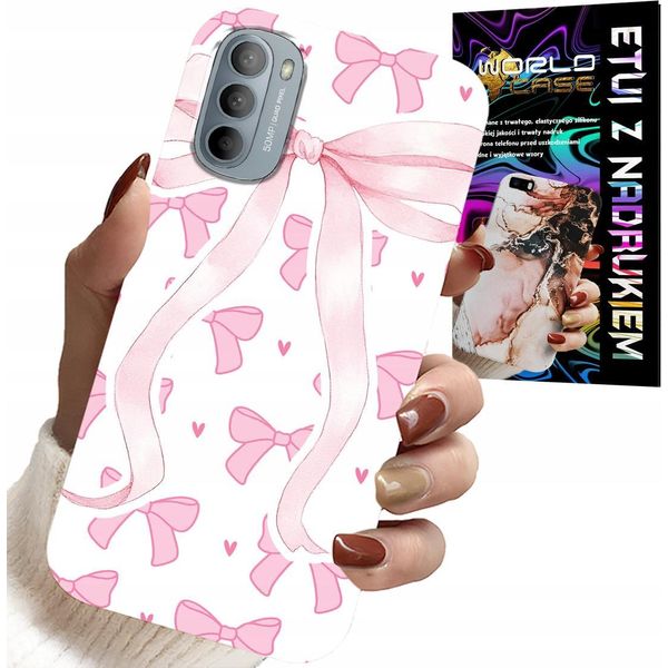 Custodia Per Motorola G31 / G41 - Nastri Rosa Nastro Modelli Alla Moda Custodia-image