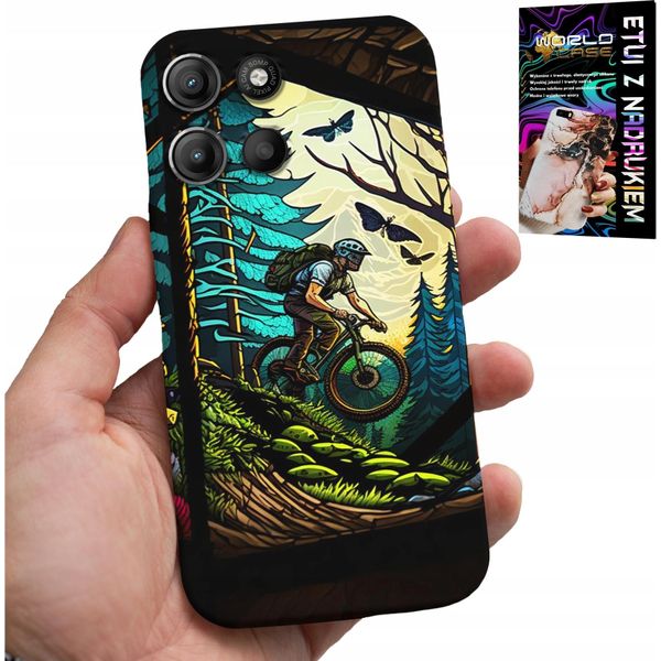 Custodia Per Motorola Edge 60 Pro 5G - Escursioni Estreme In Bicicletta Nella Foresta-image