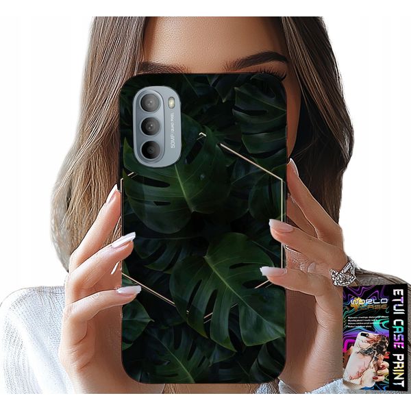 Custodia Per Motorola G31 / G41 - Foglie Eleganti E Motivi Alla Moda Sulla Custodia-image
