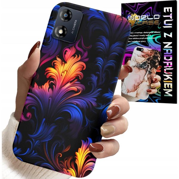 Custodia Per Motorola Moto E13 - Motivi Astratti Colorati + Foil-image