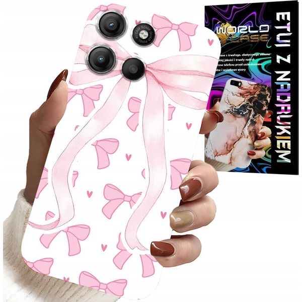 Custodia Per Motorola Moto G15 - Nastri Rosa Nastro Modelli Alla Moda Custodia-image