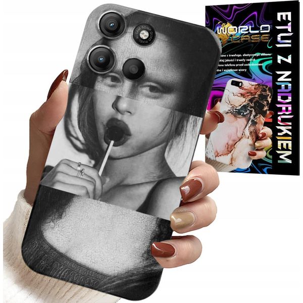 Custodia Per Motorola Edge 60 Pro 5G - Monnalisa Con Lollipop Custodia Con Motivi Alla Moda-image