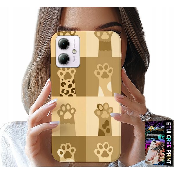 Custodia Per Motorola Moto G14 - Love Cat, Motivi Con Gatti, Zampe Di Gatto-image