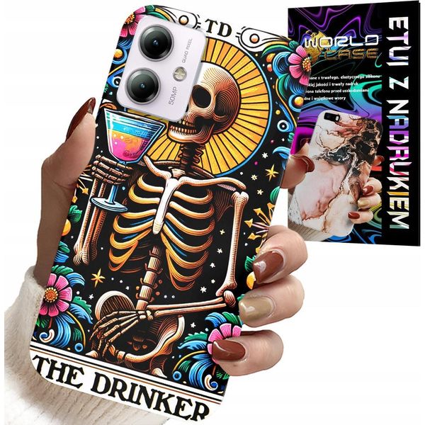 Custodia Per Motorola Moto G54 5G - La Custodia Drinker Alko Winko Drink Designs-image