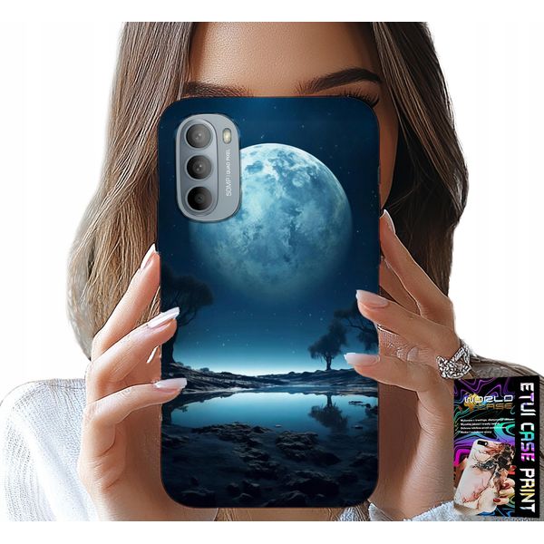 Custodia Per Motorola Moto G52 / G82 - Custodia Luna Piena + Foil-image