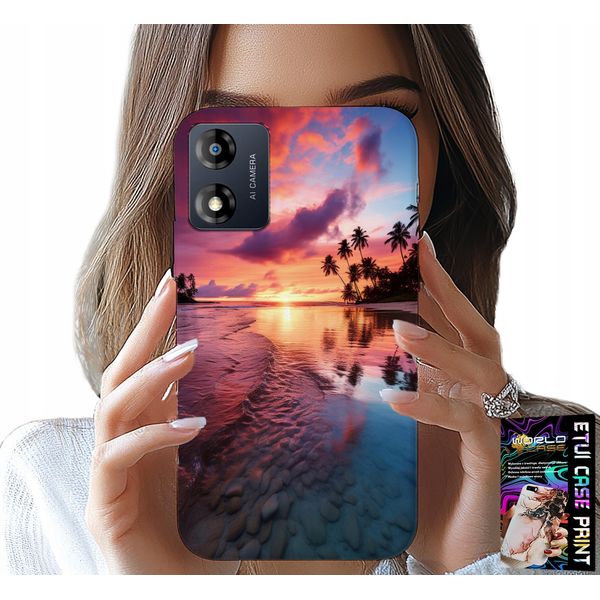 Custodia Per Motorola Moto E13 - Spiaggia, Vacanza, Isola, Belle Vedute +Folia-image