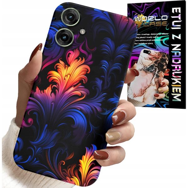 Custodia Per Motorola Moto G55 - Motivi Astratti Colorati + Foil-image