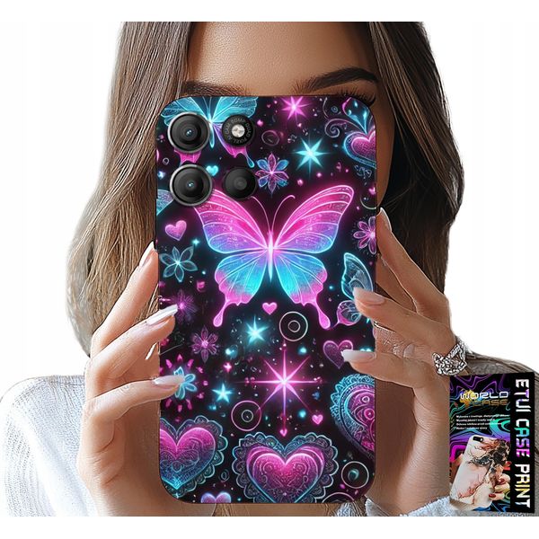 Custodia Per Motorola Moto G15 - Farfalla Colorata Cuore Modelli Alla Moda Custodia-image