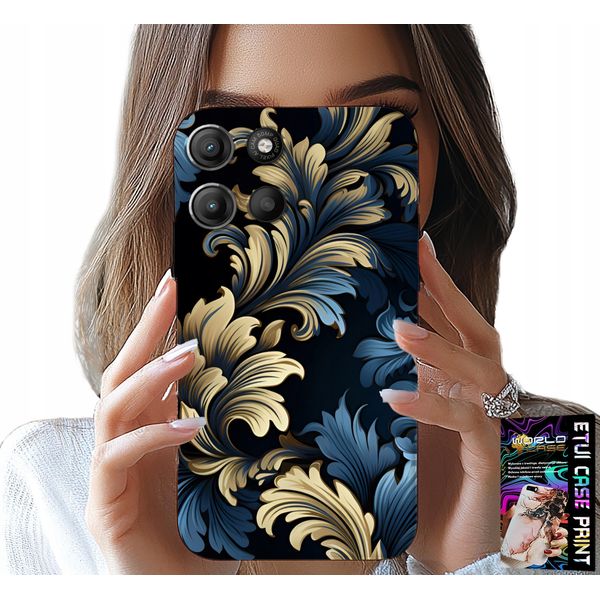Custodia Per Motorola Edge 60 Pro 5G - Elegante Custodia Dorata Con Motivi Alla Moda-image