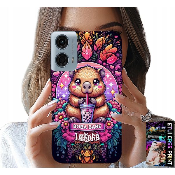 Custodia Per Motorola Moto G35 - Dolce Capibara Con Sceicco, Super Motivi-image