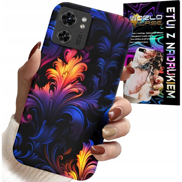 Custodia Per Motorola Edge 40 - Motivi Astratti Colorati + Foil-image