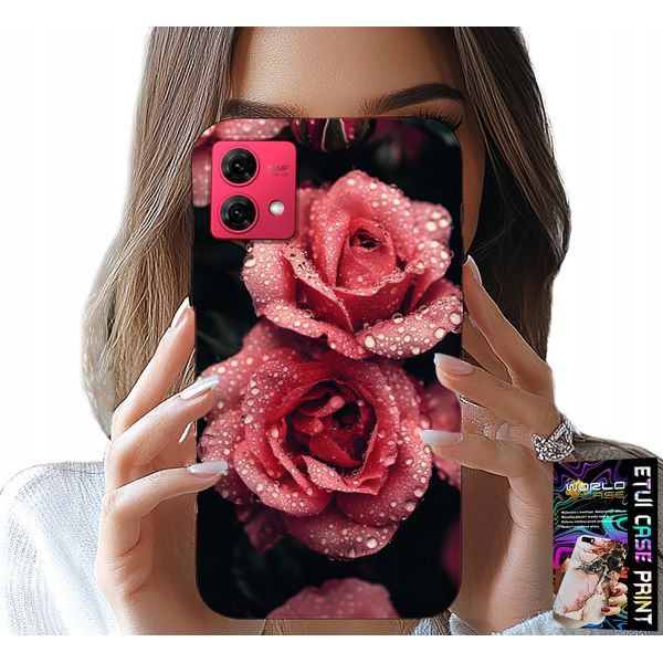 Custodia Per Motorola Edge 40 Neo - Bellissime Rose Rosa, Motivi Floreali, Custodia-image