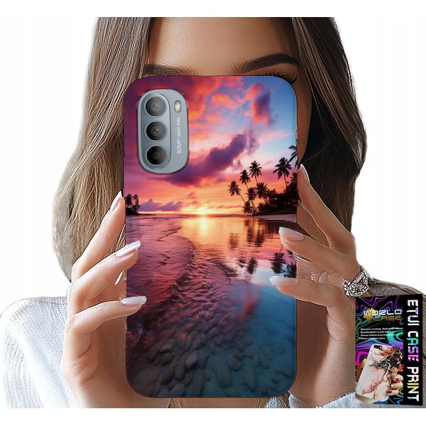 Custodia Per Motorola Moto G52 / G82 - Spiaggia, Vacanza, Isola, Belle Vedute + Vetro-image