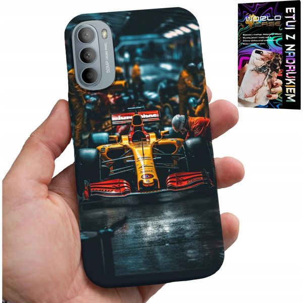 Custodia Per Motorola Moto G52 / G82 - F1 Formula 1 Auto Da Corsa Design Multipli-image
