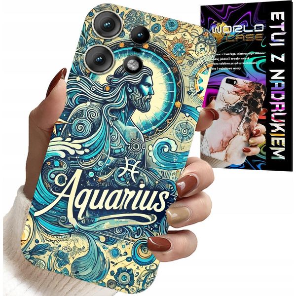 Custodia Per Motorola Edge 50 Pro - Segno Zodiacale, Acquario, Astronomia Plecki-image