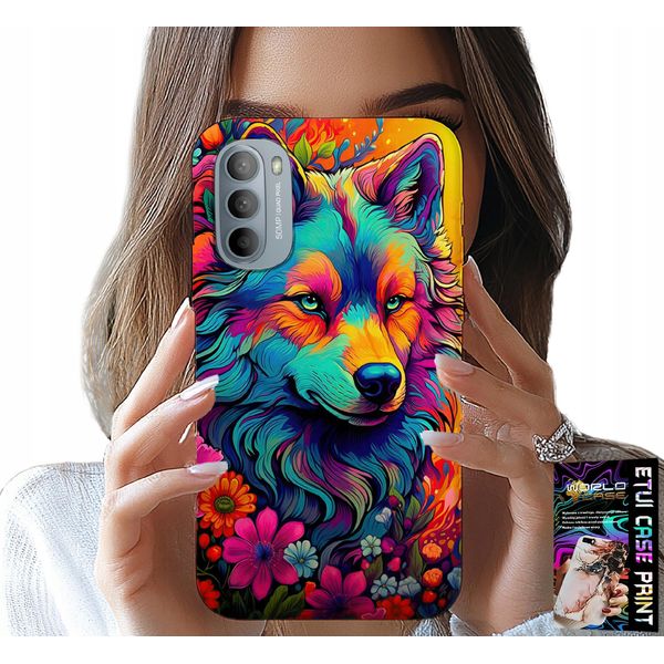 Custodia Per Motorola G31 / G41 - Motivi Colorati, Wilk Wataha Swora Case-image