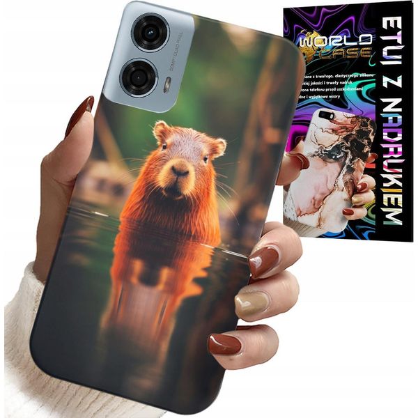 Custodia Per Motorola G34 5G - Dolce Capibara, Capibara, Molti Modelli-image