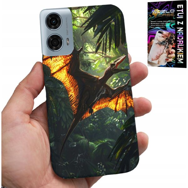 Custodia Per Motorola Moto G35 - Custodia A Zaino Dino Dinosaur Pterodactyl-image