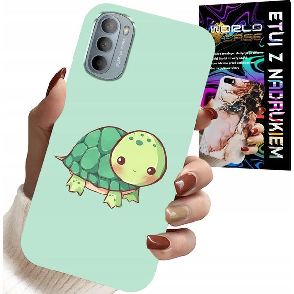 Custodia Per Motorola Moto G52 / G82 - Modelli Di Tartaruga Per Bambini + Vetro-image
