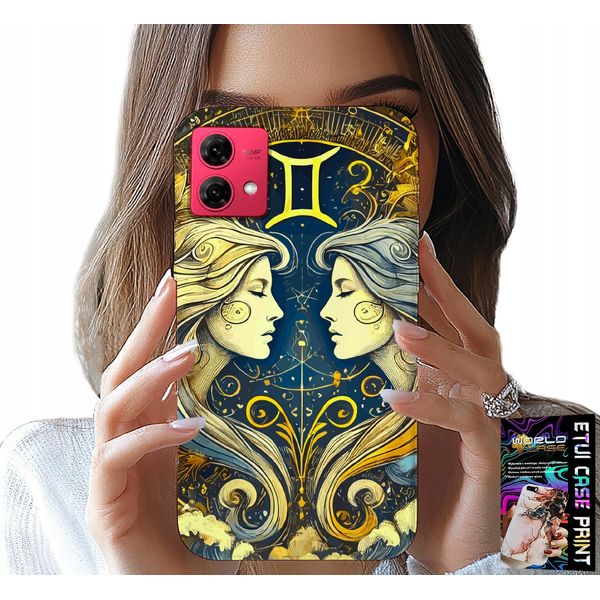 Custodia Per Motorola Edge 40 Neo - Segno Zodiacale, Custodia Astronomica Per Gemelli-image