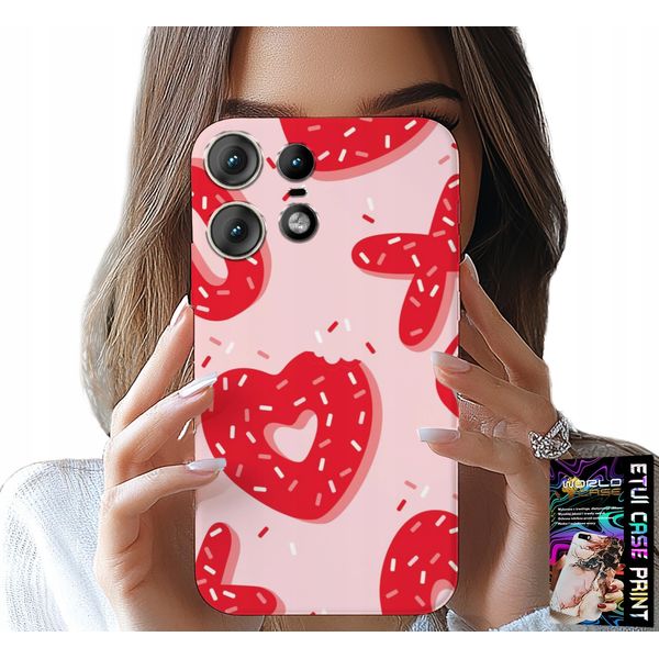 Custodia Per Motorola Edge 50 Pro - Donna, Motivi Alla Moda Xoxo Heart + Foil-image