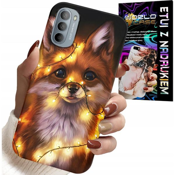 Custodia Per Motorola G31 / G41 - Dolce Volpe Animali Della Foresta Custodia + Pellicola Protettiva-image