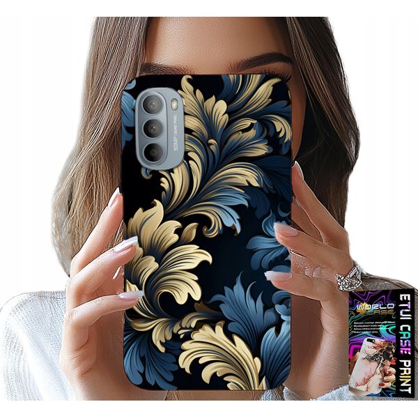 Custodia Per Motorola G31 / G41 - Elegante Custodia Dorata Con Motivi Alla Moda-image