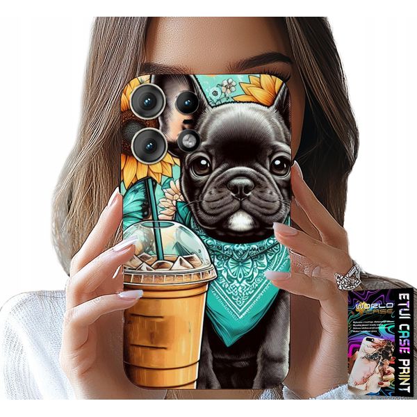 Custodia Per Motorola Edge 50 Pro - Bulldog Coffi Love, Girasoli, Custodia Psi-image
