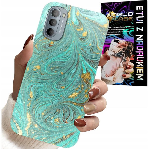 Custodia Per Motorola Moto G52 / G82 - Modelli Marmorizzati + Vetro Temperato-image