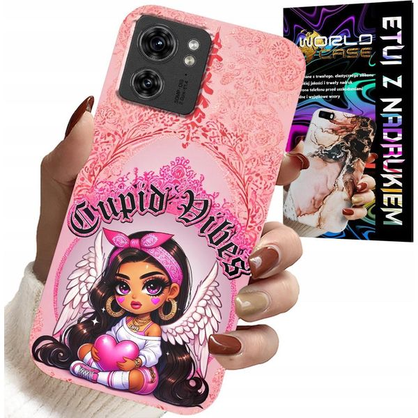 Custodia Per Motorola Edge 40 - Vibrazioni Di Cupido Con L'adorabile Angelo Plecki-image