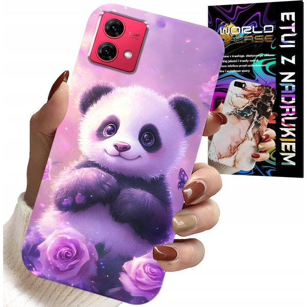 Custodia Per Motorola Edge 40 Neo - Modelli Sweet Panda Baby + Foil-image