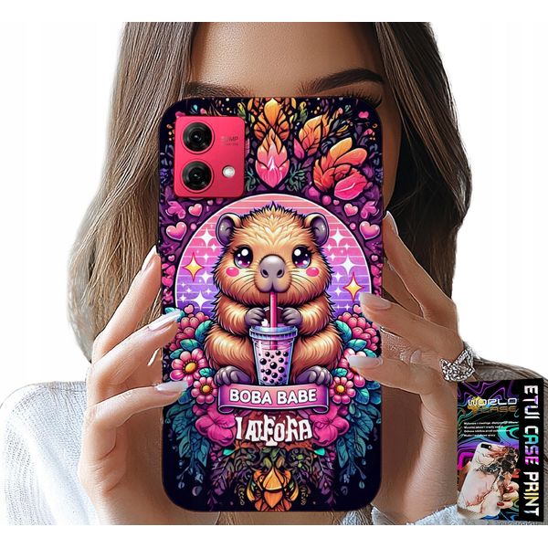 Custodia Per Motorola Edge 40 Neo - Capibara Dolce Con Sceicco, Modelli Super-image
