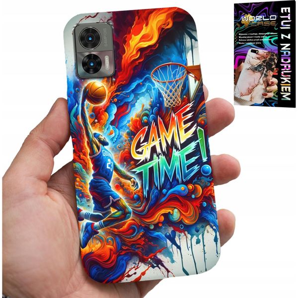 Custodia Per Motorola Edge 30 Neo - Basketball Nba Game Time, Custodia + Foil-image