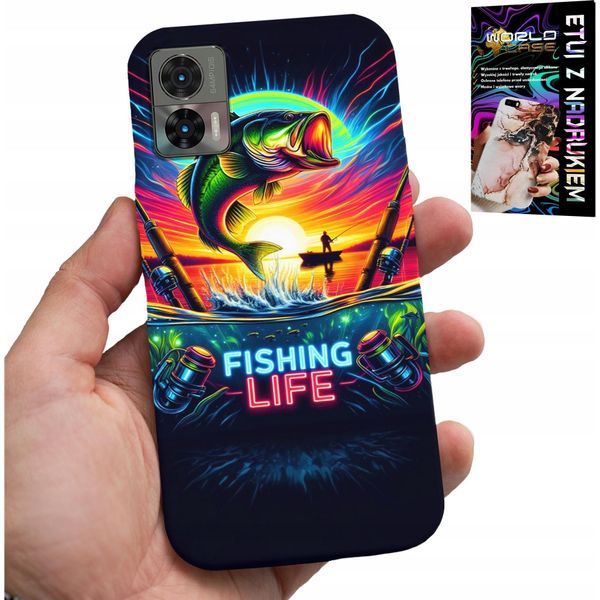 Custodia Per Motorola Edge 30 Neo - Modelli Di Pesca Pesca Plecki-image