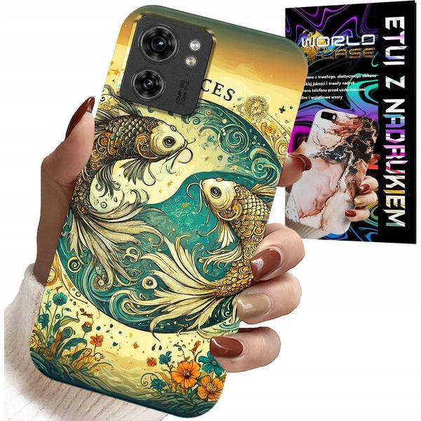 Custodia Per Motorola Edge 40 - Segno Zodiacale, Pesci Astronomia + Lamina-image