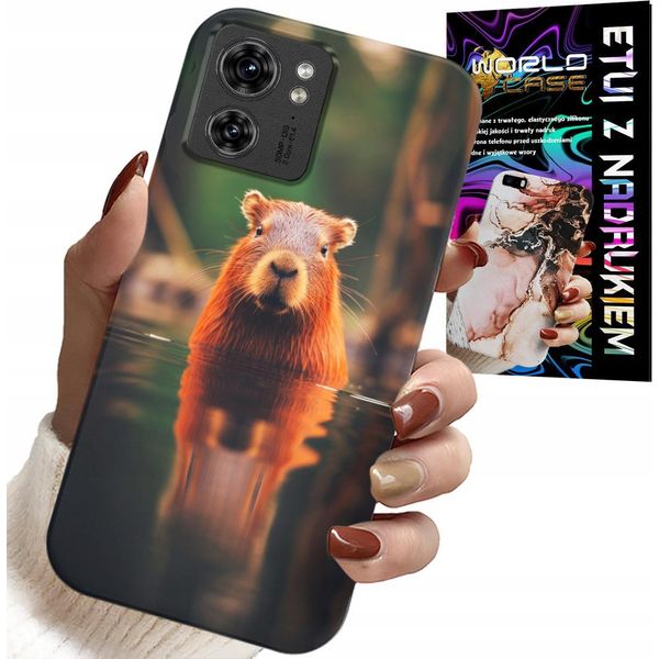 Custodia Per Motorola Edge 40 - Sweet Capybara, Capybara, Design Multipli-image