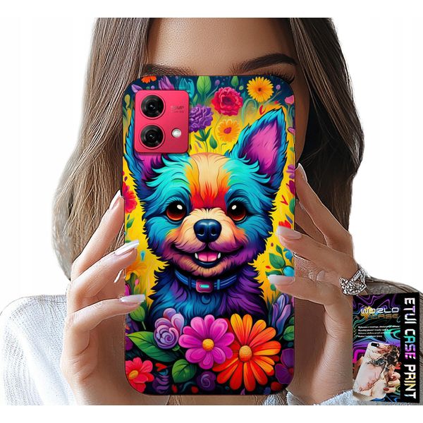 Custodia Per Motorola Edge 40 Neo - Modelli Floreali Dog York Plecki-image