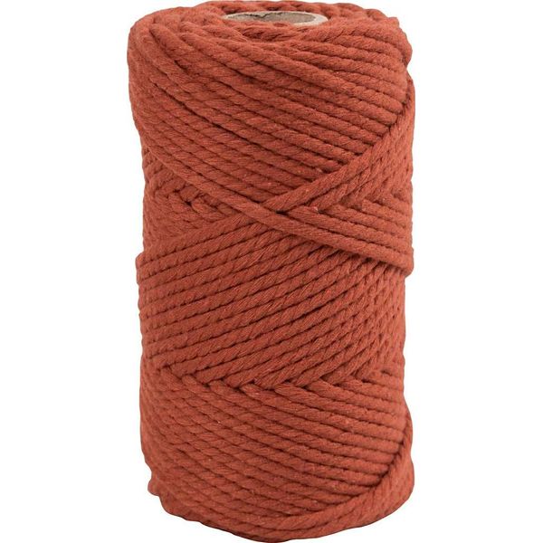 Creativ Company Cordoncino Macramè 4 Mm 55 M Cotone Arancione-image