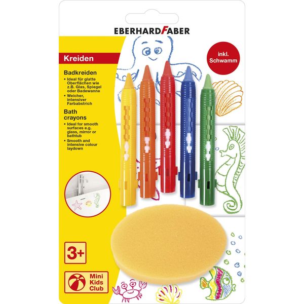 Eberhard Faber 524105 5 Matite Colorate Da Bagno, Colori Assortiti-image