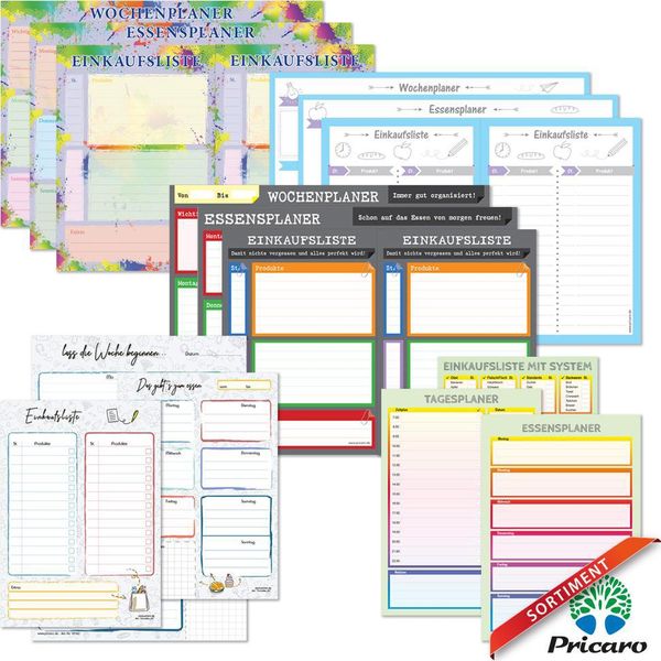 Pricaro Planner Trio " Sistema"" Colorato, A5, 3 Pezzi"-image