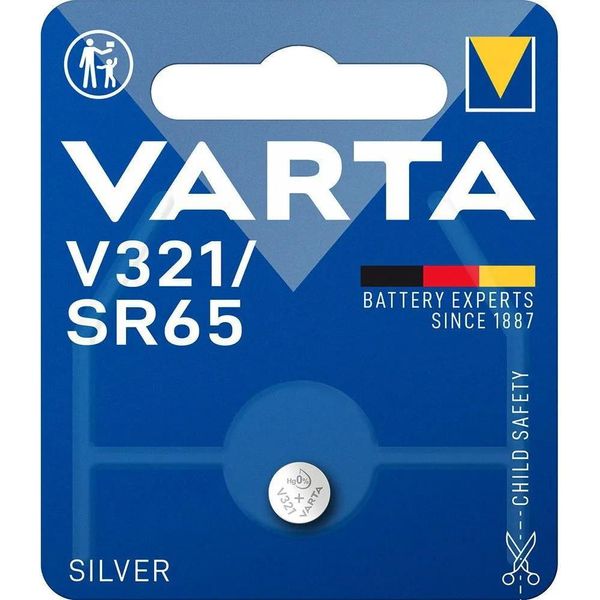 Micro Batteria Varta Silver Sr65 - V321 1,55V (Blister 1 Pezzo) ø6,8X1,65Mm-image