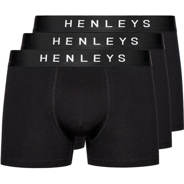 Henleys - Boxer "Coalink"" Da Uomo (Confezione Da 3) BG1604 (L) (Nero)"-image