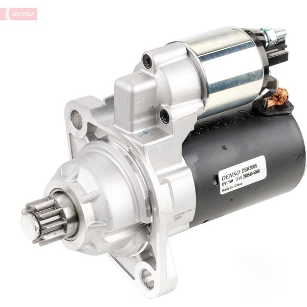 Denso DSN3005 Motorino Di Avviamento Oe 02M911021B Compatibile Con A1 8X, A3 8P, Touran, Tiguan, Scirocco, Polo 9N, Passat Cc, Passat 3B, Passat 3C, Passat Alltrack, Jetta, Golf Vi, Golf V, Golf Plus, Eos, Cc, Beetle, Yeti, Roomster, Octavia, Fabia, Toledo, Leon, Ibiza, Altea Xl, Altea, Tt, Q3-image