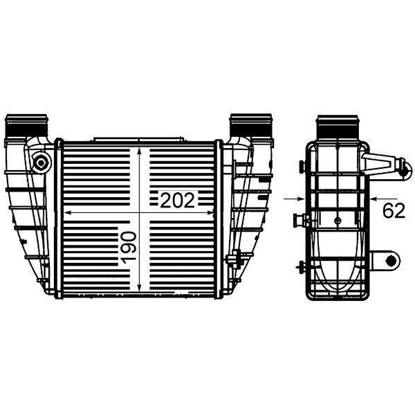 Mahle Ci 421 000S - Intercooler Oe 8E0145806M Per A4 (8E), A4 (8H)-image