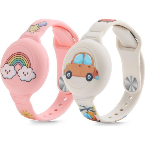 Custodia Tech-Protect Smooth 2-Pack Per Apple Airtag 1 / 2 Per Bambini - Multicolore-image